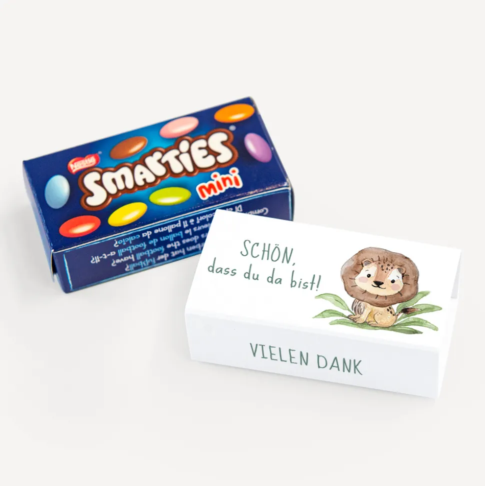 SMARTIES mini mit Banderole "Löwe Leo"