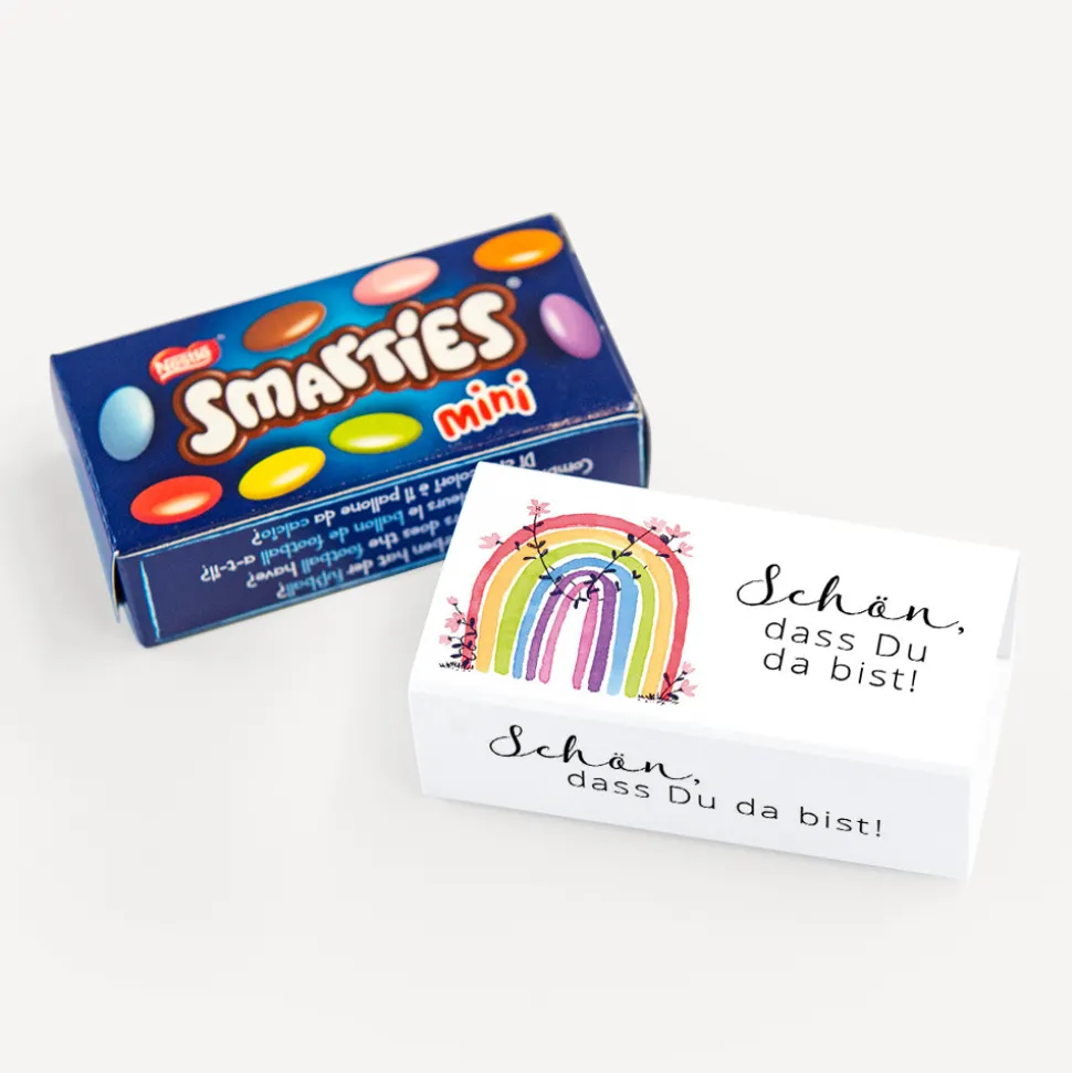 SMARTIES mini mit Banderole "Regenbogen Vintage"