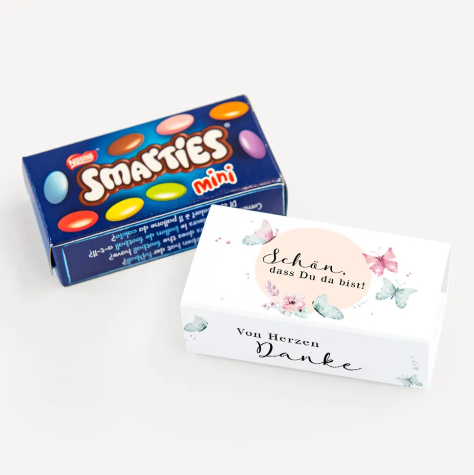 SMARTIES mini mit Banderole "Schmetterlinge"