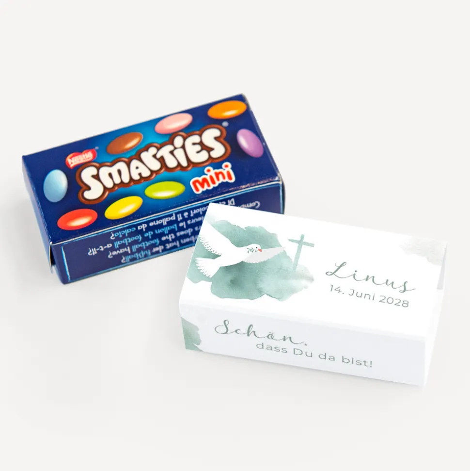 SMARTIES mini mit Banderole "Taube"