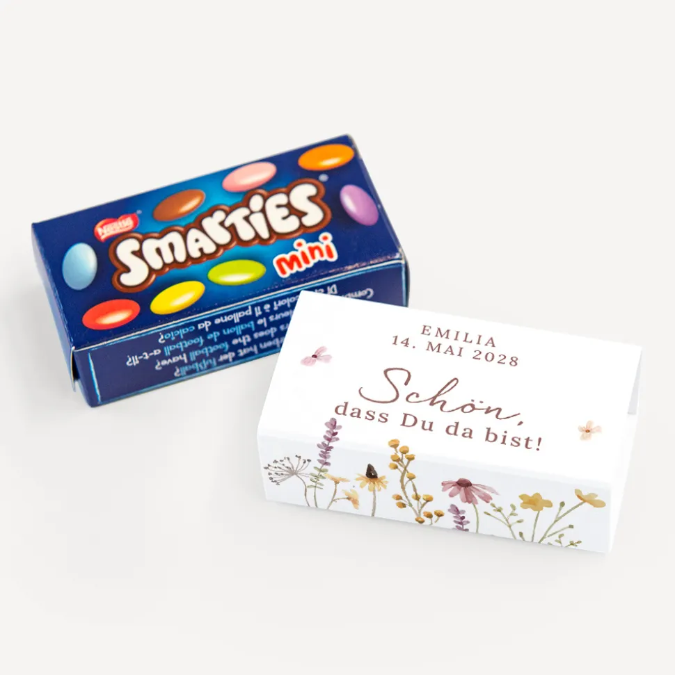 SMARTIES mini mit Banderole "Wildromantische Blüten"