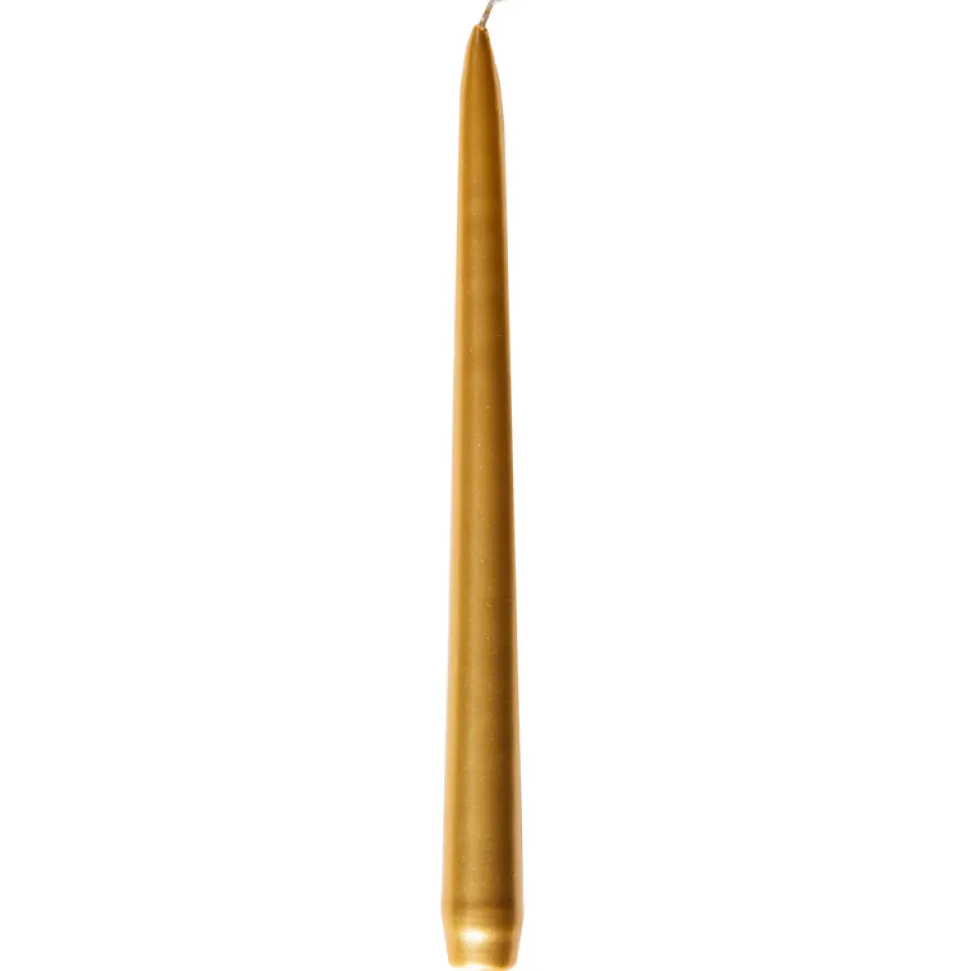 Stabkerzen gold 24 cm 10 Stück