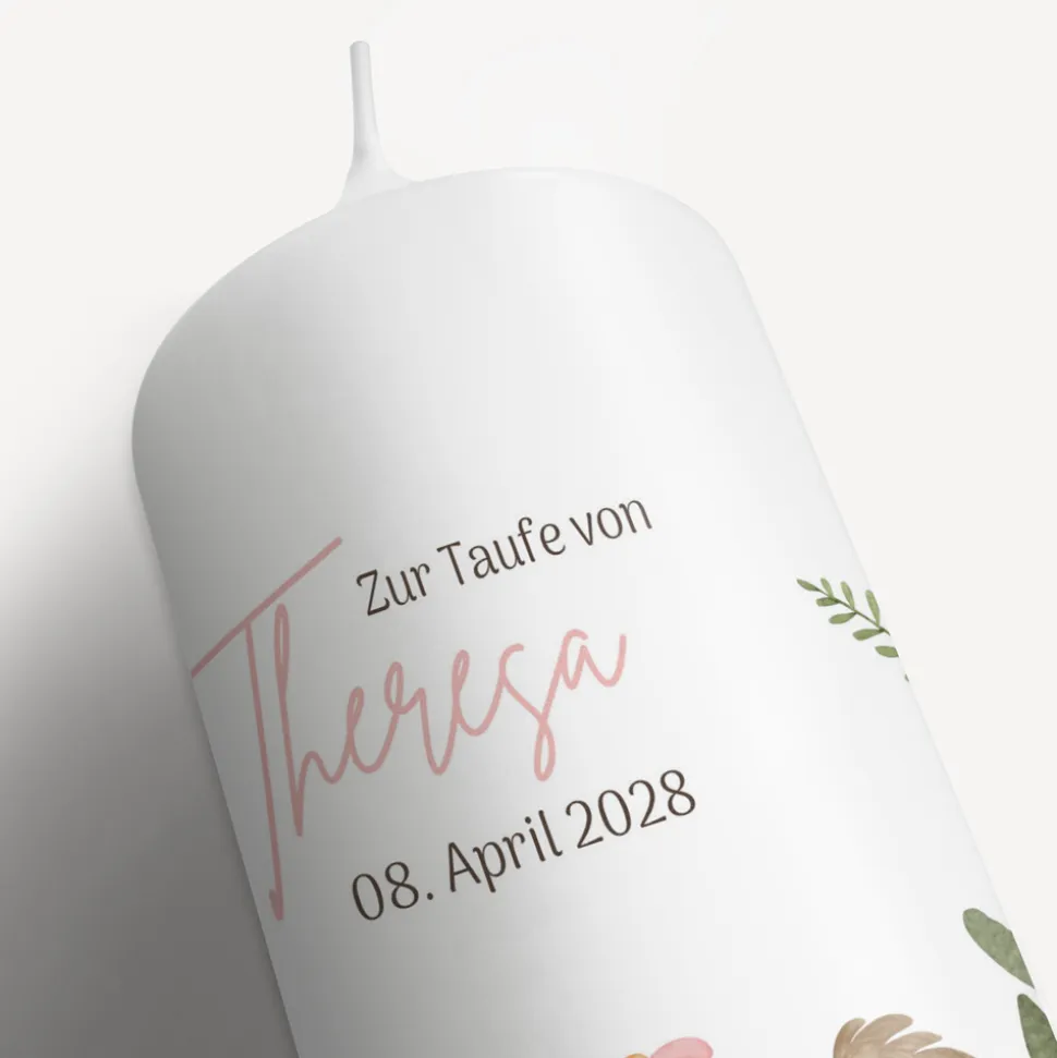 Taufkerze Glücklicher Igel