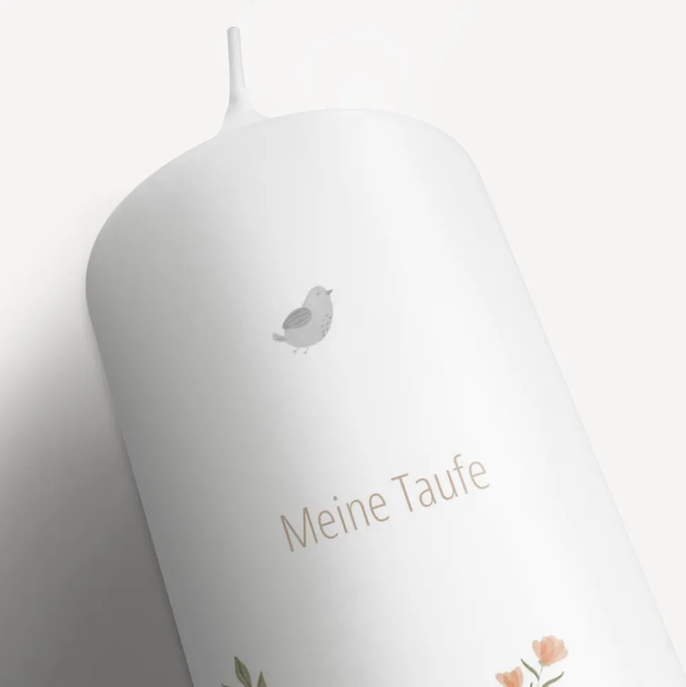 Taufkerze Kleine Symbole