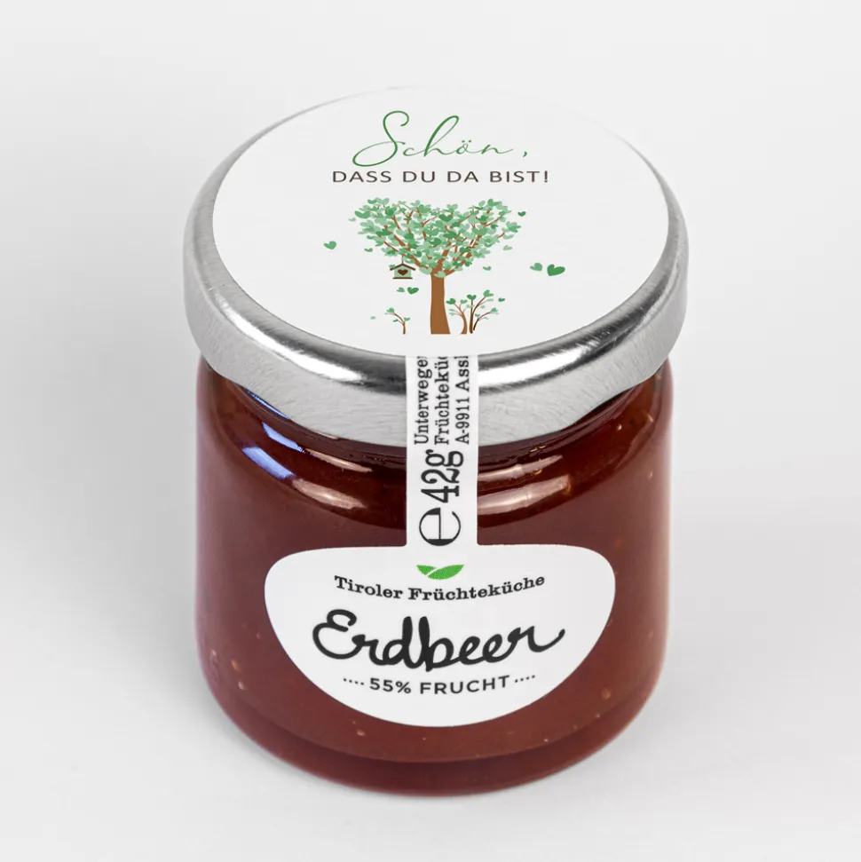 Tiroler Früchteküche Erdbeer Konfitüre "Baum Herzen“