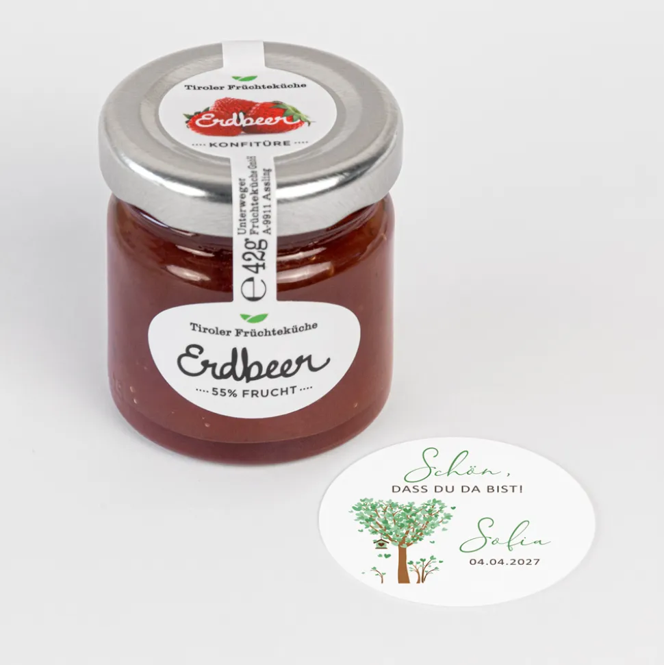 Tiroler Früchteküche Erdbeer Konfitüre "Baum Herzen“