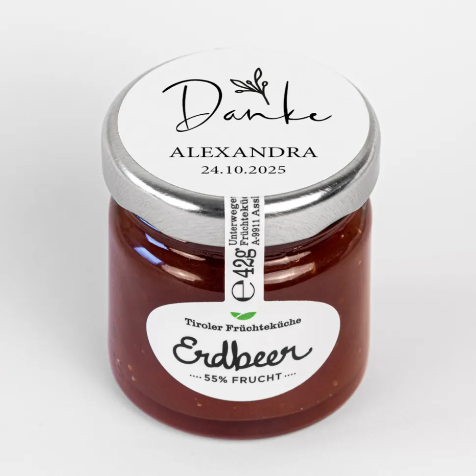 Tiroler Früchteküche Erdbeer Konfitüre "Kalligrafie“