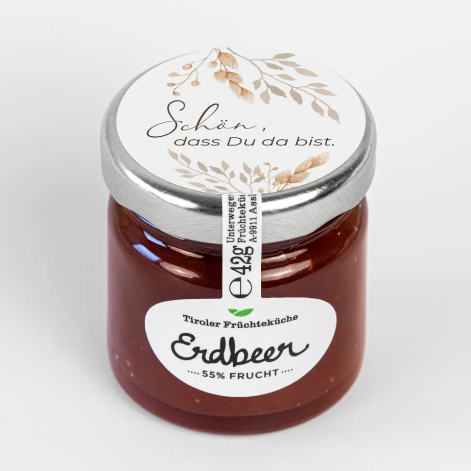 Tiroler Früchteküche Erdbeer Konfitüre "Trockengras“