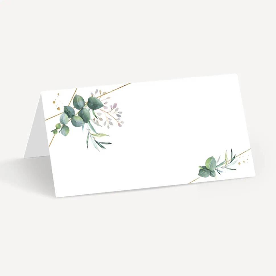 Tischkarte Aufsteller "Aquarell Eukalyptus Zweige"