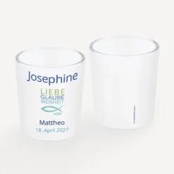 Tischkarte Windlicht Junge 