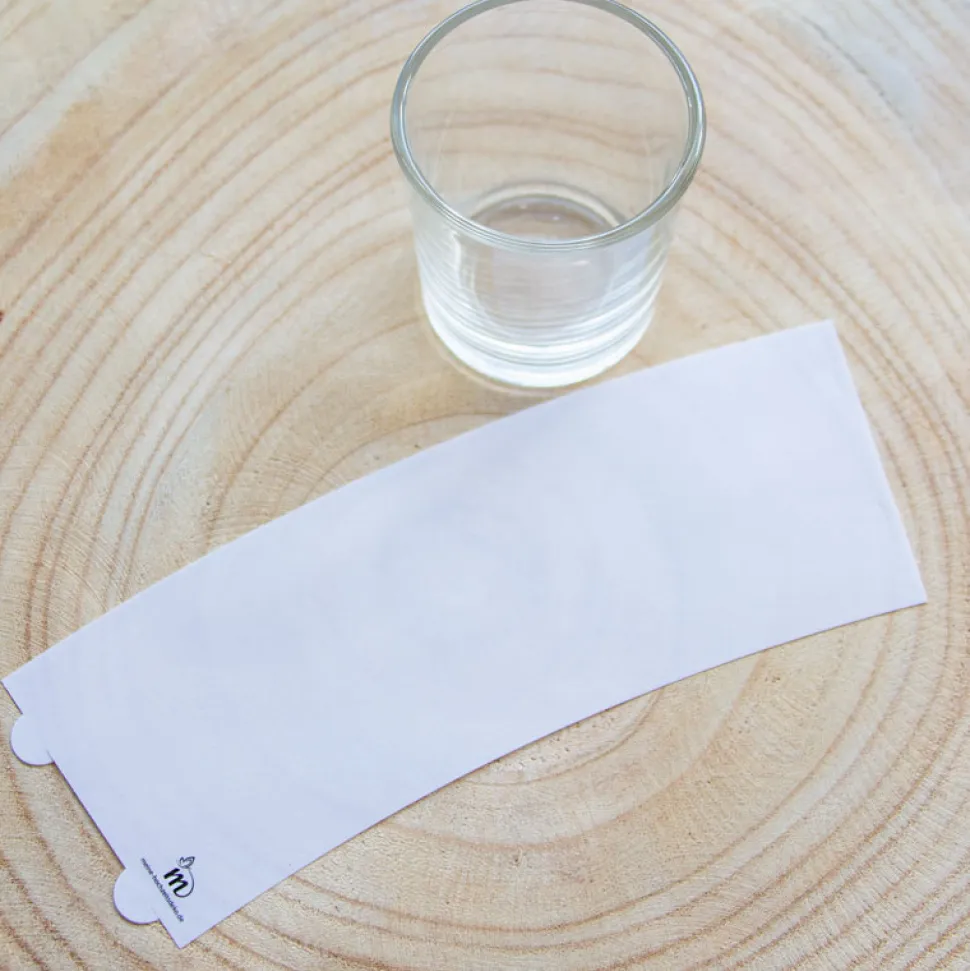 Tischkarte Windlicht Pünktchenregen inkl. Glas