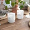 Tischkarte Windlicht "Trockengras" inkl. Glas
