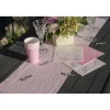 Tischläufer Baumwolle rosa 26 cm x 3 m