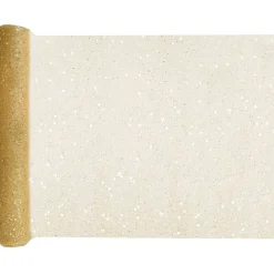 Tischläufer Glitzer gold 30 cm x 5 m