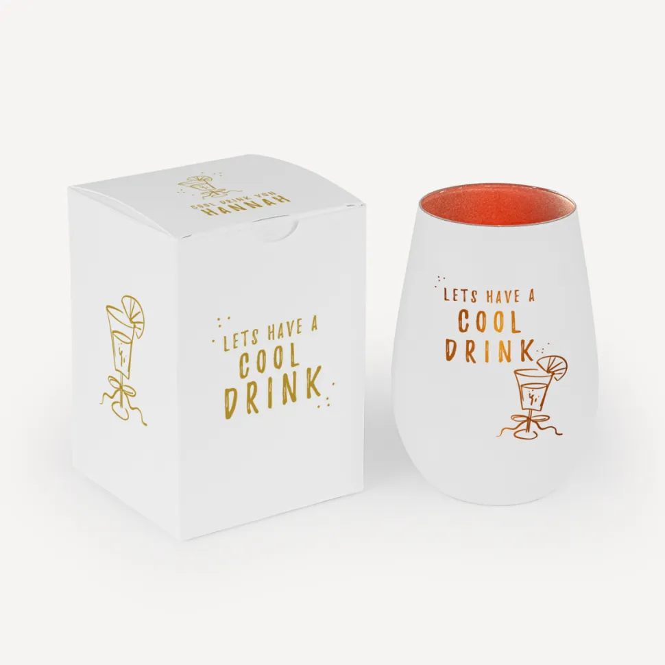 Trinkglas mit Gravur + Spruch "Cool Drink"