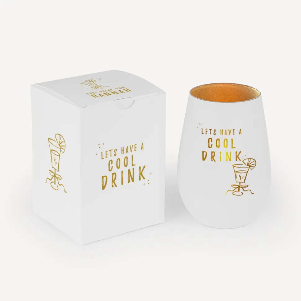 Trinkglas mit Gravur + Spruch "Cool Drink"