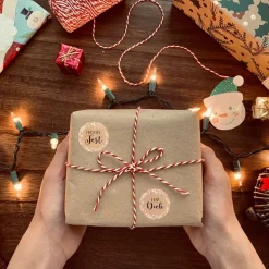 Weihnachtsaufkleber Frohe Weihnachten 48 Stück