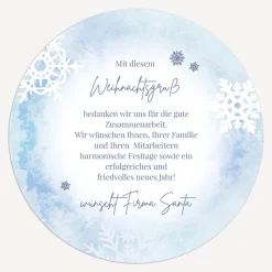 Weihnachtskarte rund 