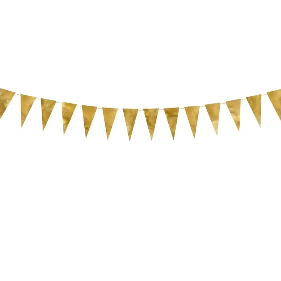 Wimpelgirlande gold 2,15 m