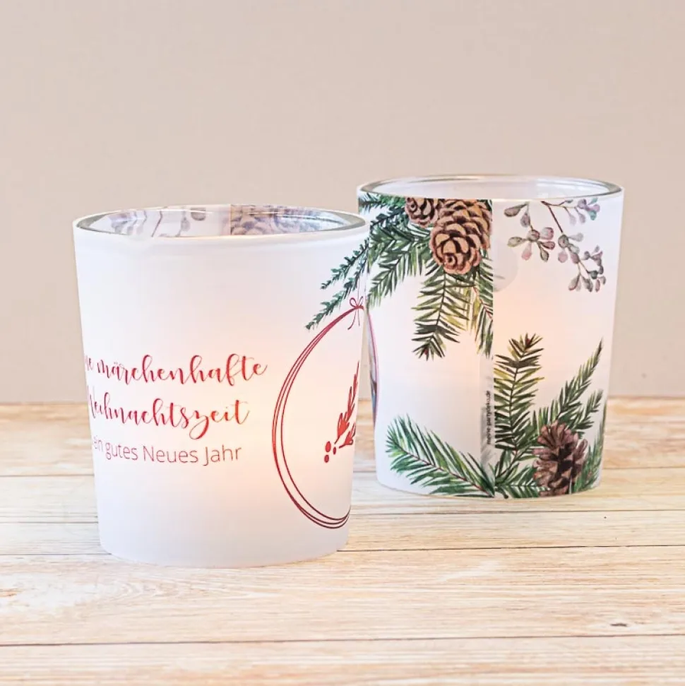Windlicht Weihnachten Christbaumkugel