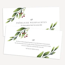 Windlicht Weihnachten Karte