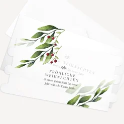 Windlicht Weihnachten Karte