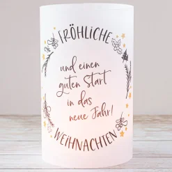 Windlicht Weihnachten Karte 