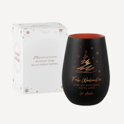 Windlicht Weihnachten mit Gravur 