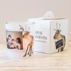 Windlicht Weihnachten Rentier - Give Away mit Foto personalisierbar
