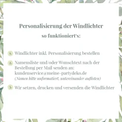 Windlicht Weihnachten Tischkarte Elche