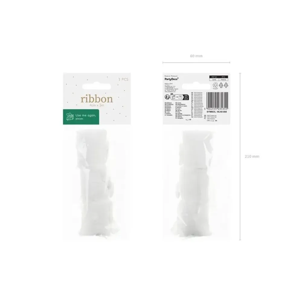 3 x Chiffonband 40 mm x 5 m