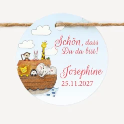 24 x Geschenkanhänger rund 