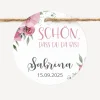 24 x Geschenkanhänger rund "Bohemian Summer"