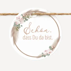 24 x Geschenkanhänger rund