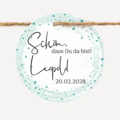 24 x Geschenkanhänger rund