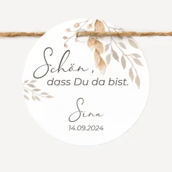 24 x Geschenkanhänger rund
