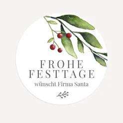 48 x Weihnachtsaufkleber geschäftlich