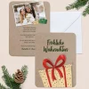 6 x Weihnachtskarte Geschenk