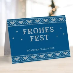 8 x Weihnachtskarte Skandinavisch