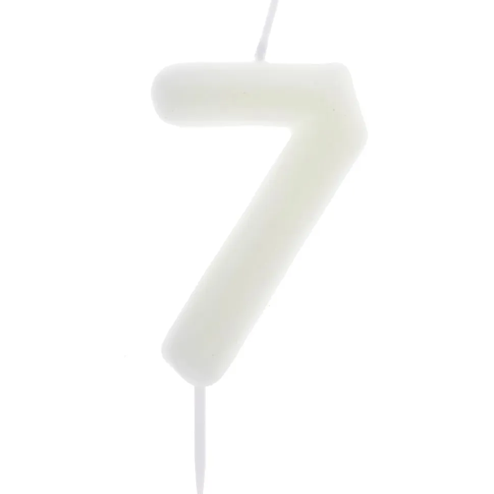 Zahlenkerze "7" - leuchtet im Dunkeln